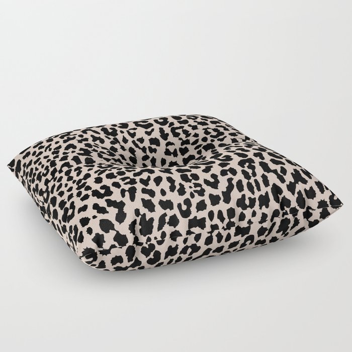 Tan Leopard Floor Pillow