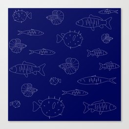Fish Print Canvas Print