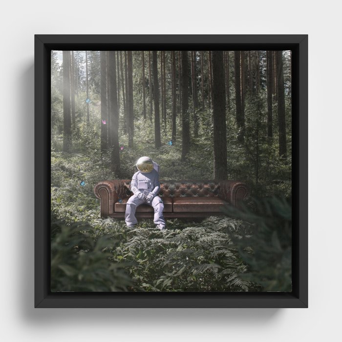 Thinking Framed Canvas