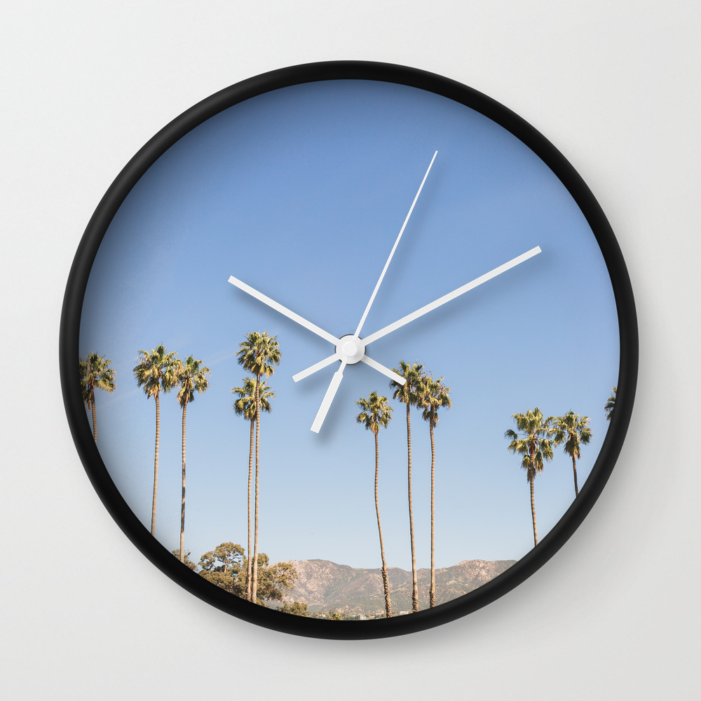 On California Time Wall Clock By Annbphoto Society6