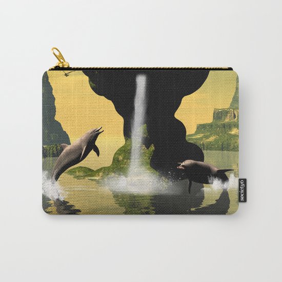 Funny jumping dolphins Carry-All Pouch