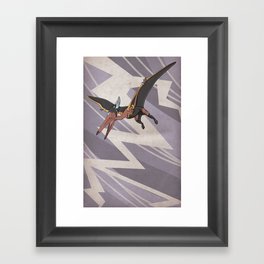 Pteranostorm - Superhero Dinosaurs Series Framed Art Print