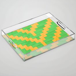 Yellow and Green Acrylic Tray