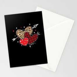Arrow Colorful Pattern Heart Day Valentines Day Stationery Card