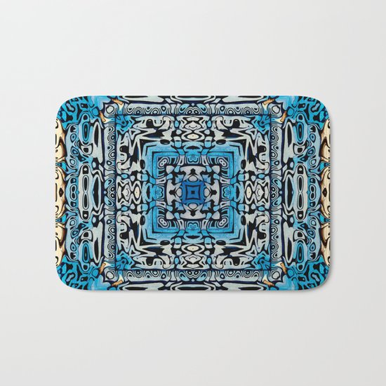 Tribal Hieroglyphics Bath Mat
