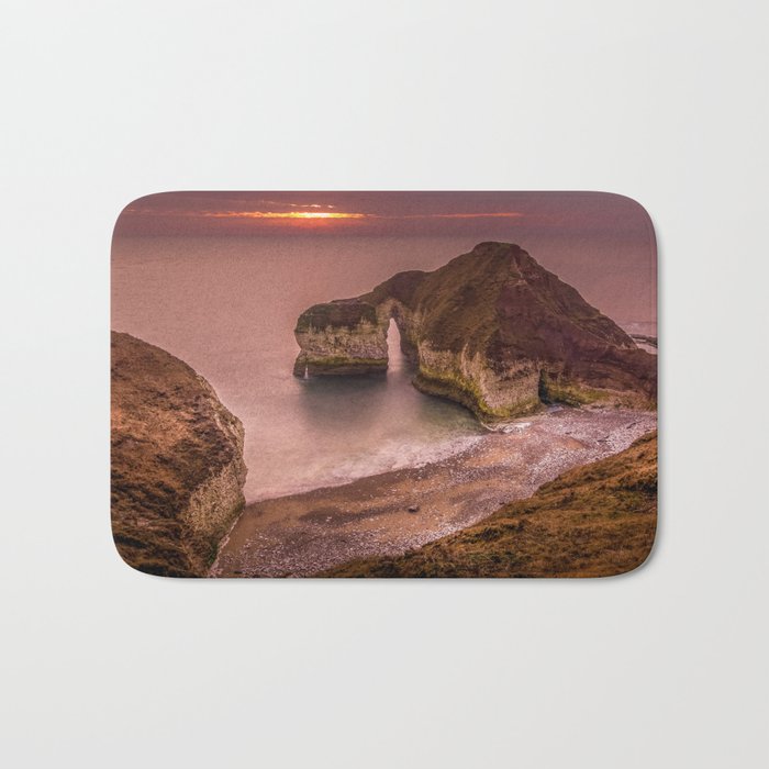 Great Britain Photography - Beautiful Sunset Over The Cliffs In The East Bath Mat