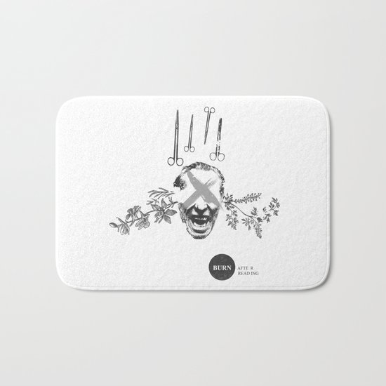 Burn After Reading | Collage Bath Mat
