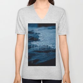 Frozen Shoreline V Neck T Shirt