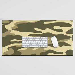 Military camouflage Desk Mat