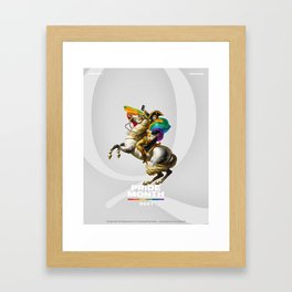 Napoleon goes rainbow  Framed Art Print