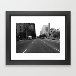 Off Queen - University Avenue South - North Framed Art Print