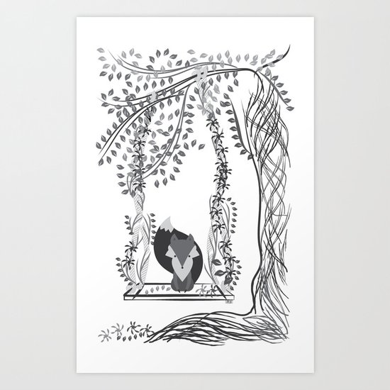 Jungle Fox Art Print