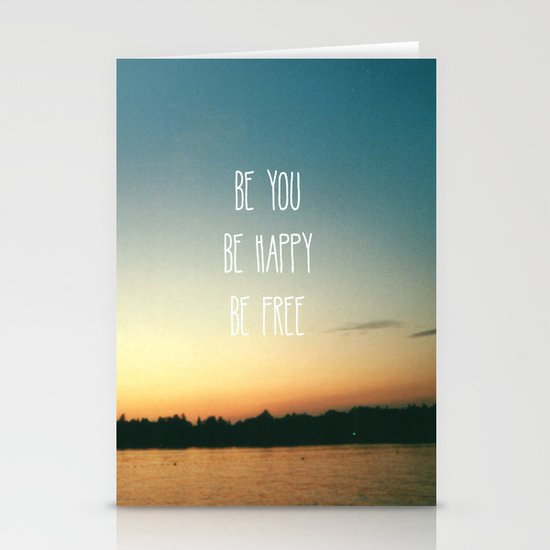Be happy Stationery Cards