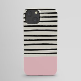 Millennial Pink x Stripes iPhone Case