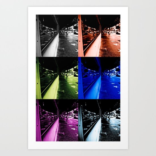 Reflections of faded glamour Art Print