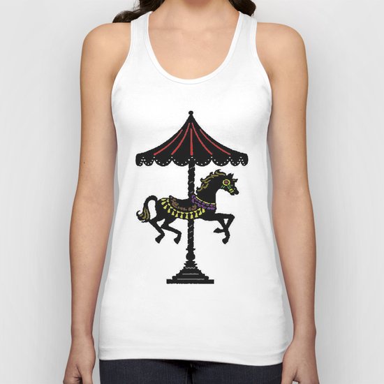 Carousel Horse Unisex Tank Top