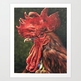 Awe red never fades Art Print