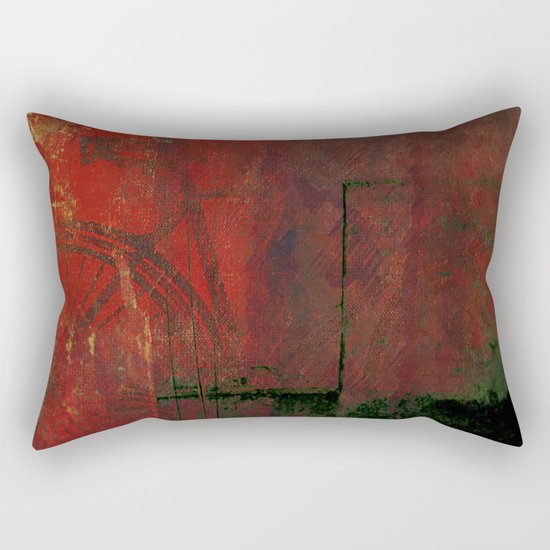 Bike In Big City Rectangular Pillow