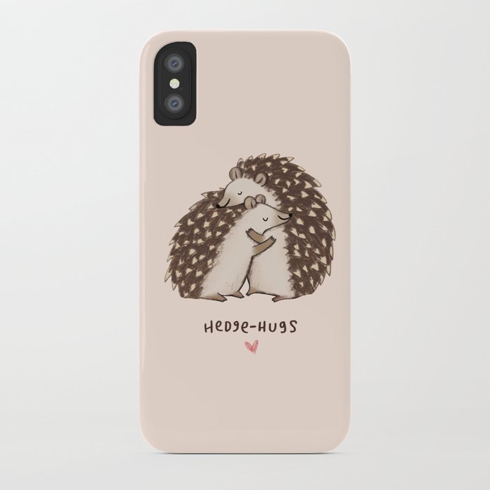 hedge-hugs iphone case