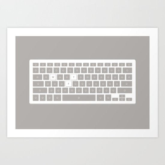 The Key"Bored" Prank Art Print