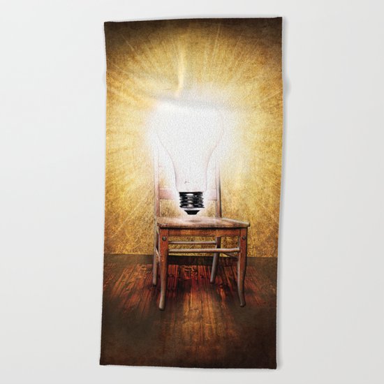 The Seat of Big Ideas Beach Towel
