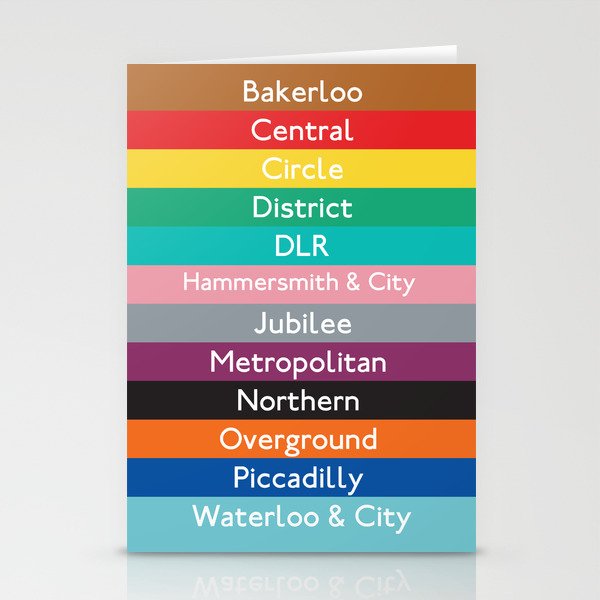 London Underground Stationery Cards