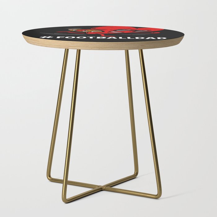 Heart Playing Football Valentines Day Dads Side Table