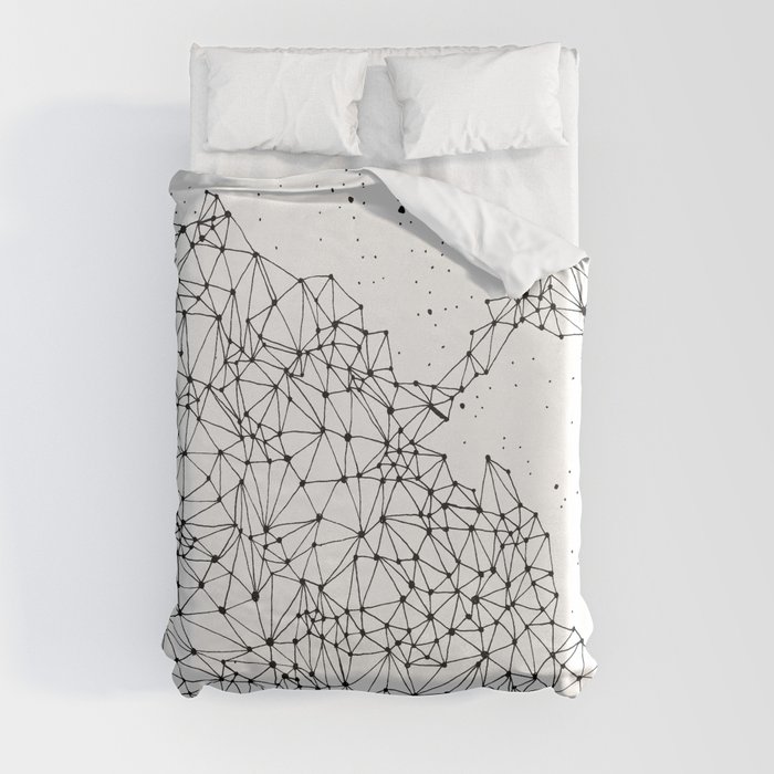 Lines in the sky Duvet Cover