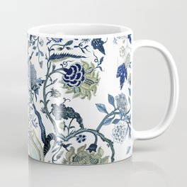 Blue vintage chinoiserie flora Mug