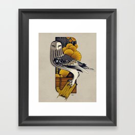 Stylish Owl Framed Art Print