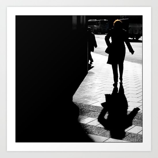 Me, myself and my shadow Art Print