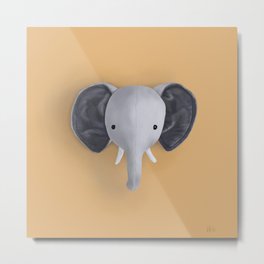 L'éléphant Metal Print
