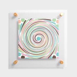 Pastel swirl Floating Acrylic Print