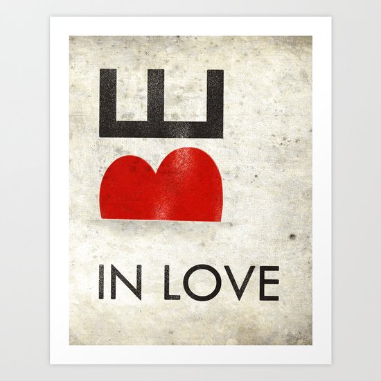 BE IN LOVE Art Print