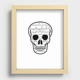 Music Skull Recessed Framed Print