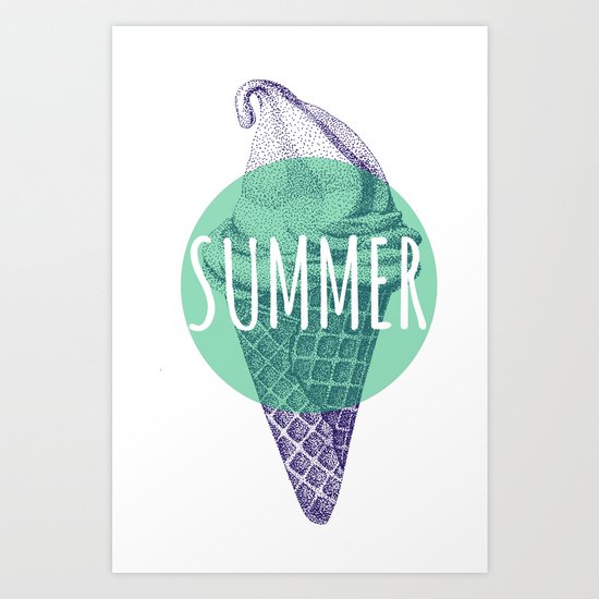 ICE CREAM Art Print