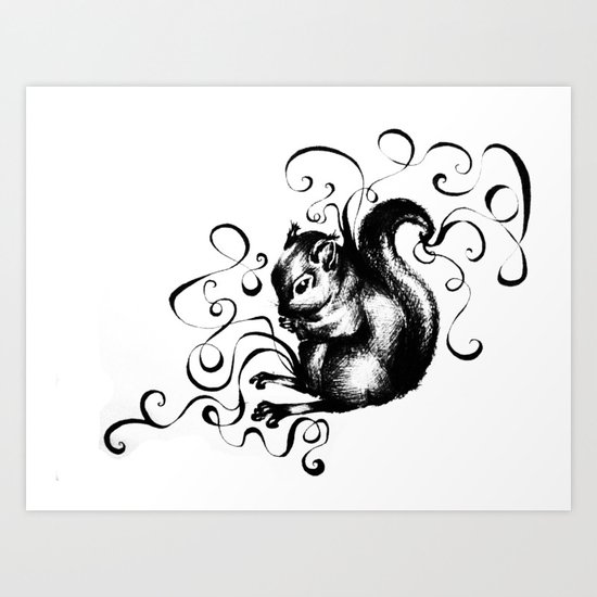 Squirrel Art Print