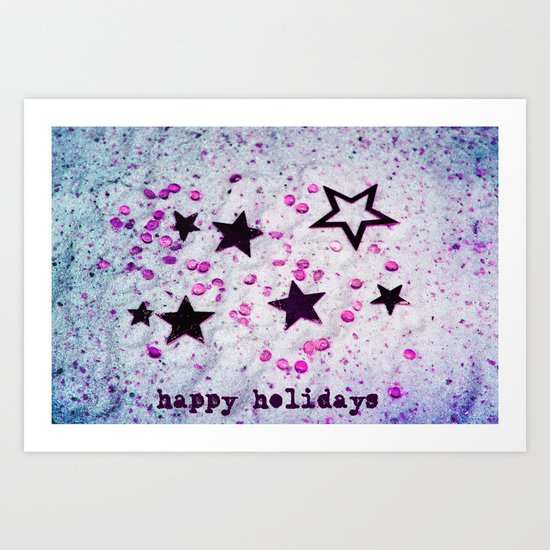 happy holidays Art Print