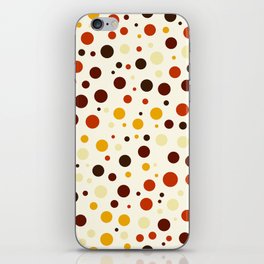 Abstract multicolored seamless pattern in polka dot iPhone Skin