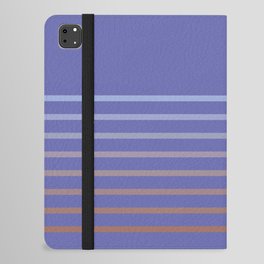 Periwinkle Very Peri Desert Sunset Stripes Stripe Boho Retro 80s iPad Folio Case