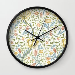 William Morris Flora Wall Clock