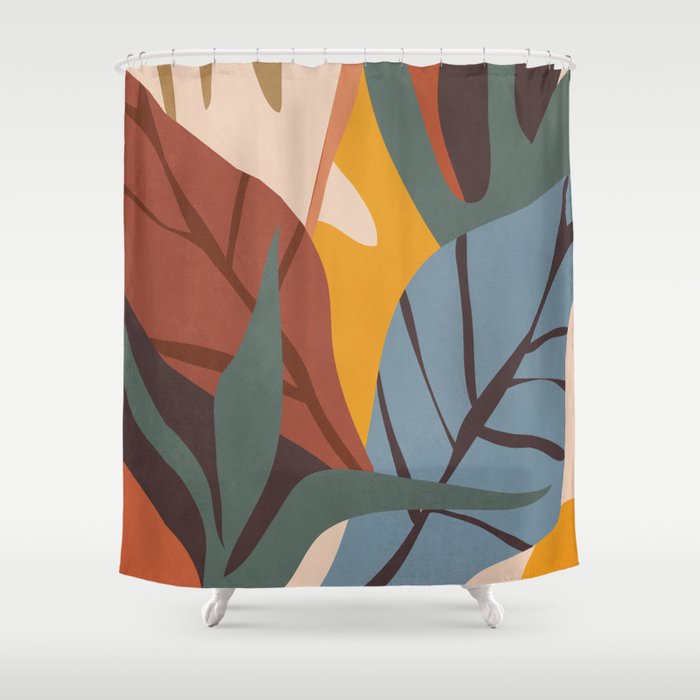 Abstract Art Jungle Shower Curtain