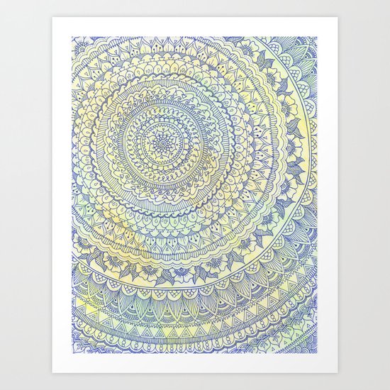 Mandala Doodle Art Print