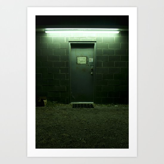 Auto Shop Door, Shrewsbury, WV Art Print