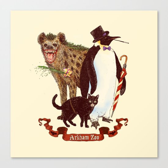 At the Arkham Zoo Canvas Print