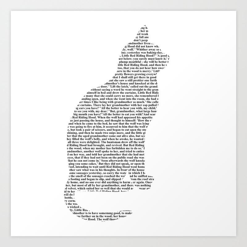 Cat Cut Out Art Print By Bookwormboutique Society6