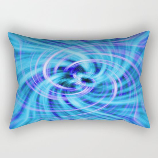 Blue twirl Rectangular Pillow