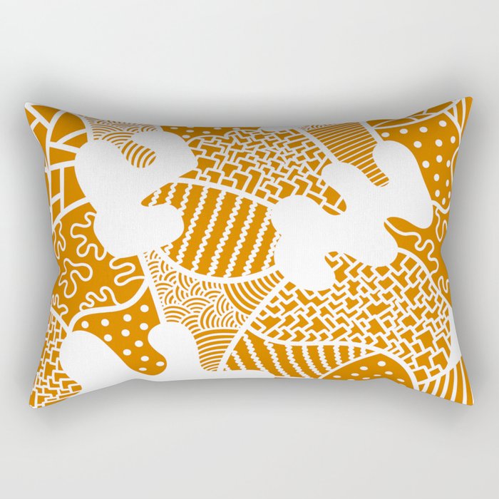 Geometrical pattern maximalist 6 Rectangular Pillow