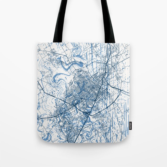 Waco City Map - USA Town Map -  Tote Bag