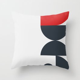 Mid Century Modern Geometric Shapes #020 Throw Pillow